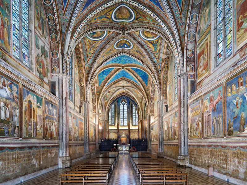 Giotto's Frescoes in the Basilica of St. Francis of Assisi.
